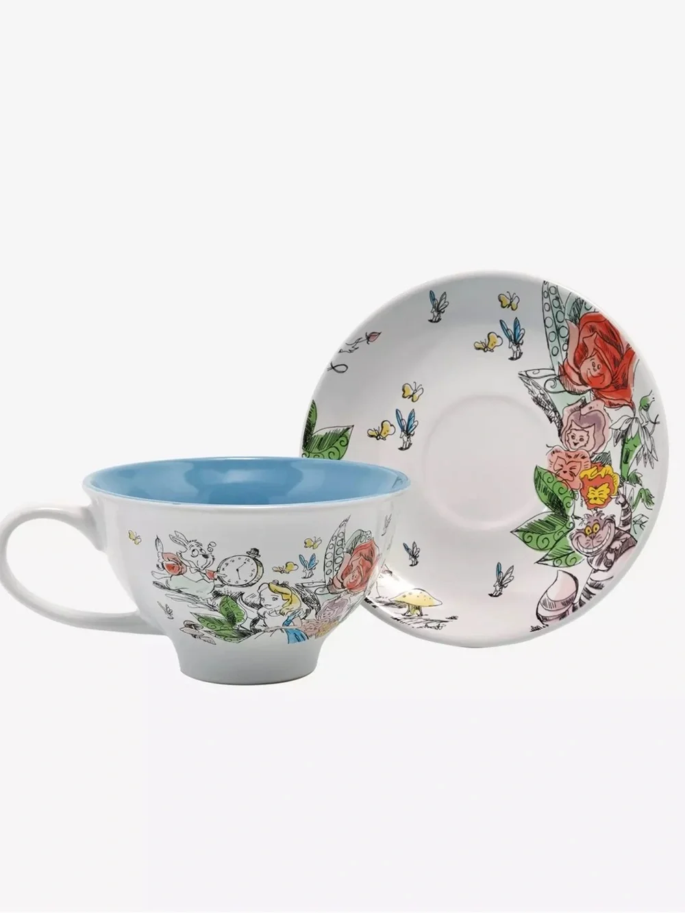Disney Alice In Wonderland Sketch Teacup & Saucer Set